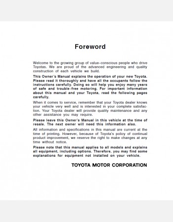 toyota aygo 2011 owners manual rhd & lhd